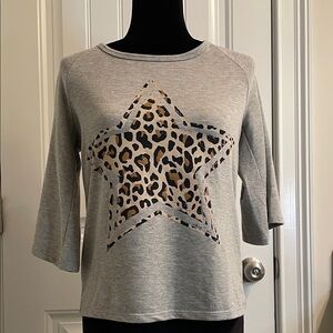 Leopard Star Women's Jersey Top